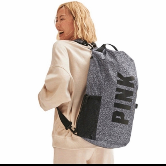 PINK Victoria's Secret Handbags - PINK Victorias Secret Convertible Campus Duffle NWT